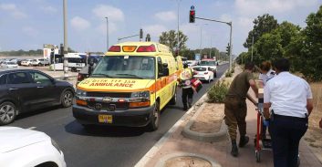 צומת סביון: רוכב אופנוע החליק ונפצע בינוני