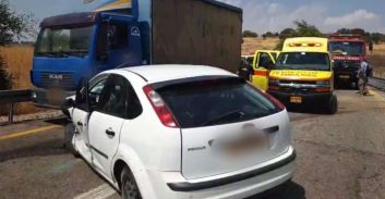 תאונת דרכים ברמת הגולן: שני פצועים- אחת במצב קשה