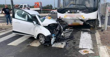 טמרה: הרוגה בתאונה בין אוטובוס לבין רכב פרטי