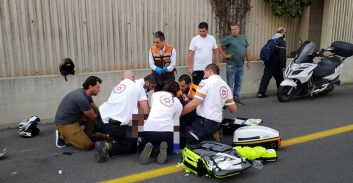 רוכב אופנוע נהרג בנתיבי איילון