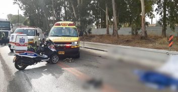 שני הרוגים בתאונה בין קטנוע למשאית