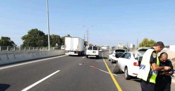 כביש 22: חשד לתאונת פגע וברח- המשטרה עצרה חשוד כבן 80