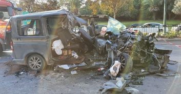 שני הרוגים ושישה פצועים בתאונה במחלף אלוף שדה