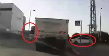 פוסטה TV: רכב לא נתן זכות קדימה והתנגש במשאית