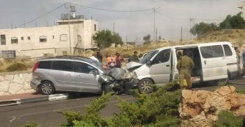 תשעה פצועים בתאונה בקרית ארבע