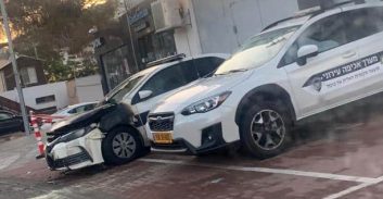 אלמוני הצית ניידת משטרה בדליית אל כרמל