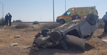שני צעירים תושבי תל שבע נהרגו בתאונה בכביש 6