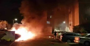 חשד: נהג שהיה מעורב בתאונת-דרכים הצית את הרכב של הנהג השני