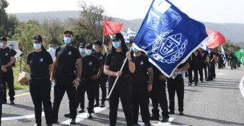 קציני שב"ס צעדו במסלול אוטובוס הסוהרים על הכרמל