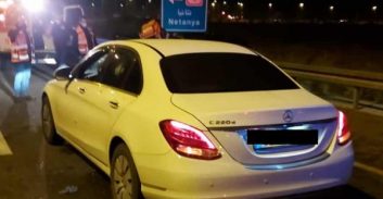 רצח כפול של שני יושבי רכב מרצדס בצומת אליכין