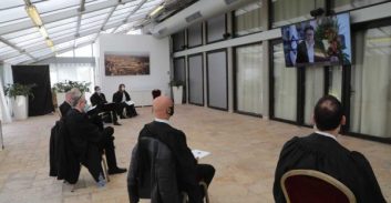 54 שופטים הצהירו אמונים בבית הנשיא