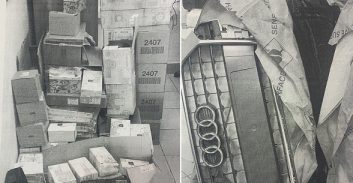 נהג משאית גנב חלפים מיבואניות מרצדס ואאודי בשווי 200 אלף שקל