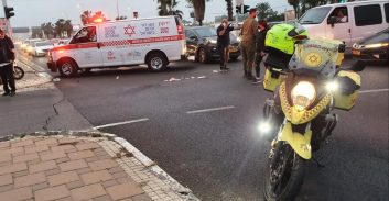צומת סגולה: הולכת רגל נפצעה מאופניים חשמליים