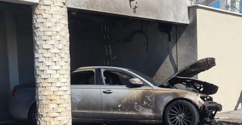 הוצת רכבו של גזבר מועצת דליית אל כרמל