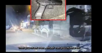 מצלמת רכב תיעדה נאשם בהחזקת אקדח וירי: "תשים את זה בבטן ותיזהר"