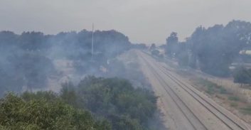 בלימת רכבת משא גרמה לשריפות לאורך המסילה מהקריות לצ'ק פוסט