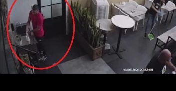 הסרטון הוכיח: בזמן הירי בחיפה, החשוד אכל במסעדה בת"א