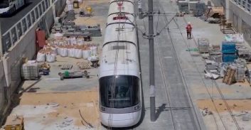 מנכ"ל נת"ע בטקס נסיעת המבחן של הרכבת הקלה: "הקו האדום יביא למהפכה"