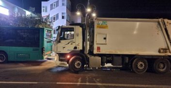 עספיא: אלמונים ירו על משאית פינוי אשפה של קבלן המועצה