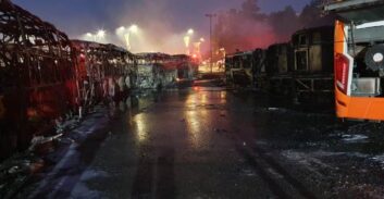 18 אוטובוסים של חברות תיירות הוצתו בחניון בצפת