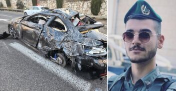 לוחם מג"ב נהרג בתאונה בכביש 70