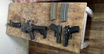 שני אקדחים ו-M16 נתפסו בשטח פתוח בג'לג'וליה