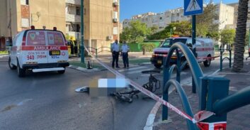קרית ים: רוכב אופניים חשמליים נהרג מפגיעת משאית