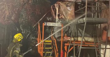 חשד להצתת מפעל בטון בחצור הגלילית