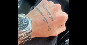 הקעקוע שהפליל נאשם בהחזקת אקדח גנוב שהמשטרה לא מצאה