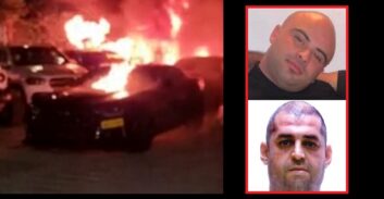 החשד: צעירים מהוד השרון הציתו סוכנות רכב המזוהה עם שלומי בסה