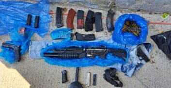 צפו בצילומים: ארסנל אמל"ח שבלשי ימ"ר צפון תפסו בכפר כעביה