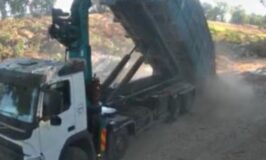 כתב אישום נגד נהג משאית שהשליך פסולת בניין ביער בן שמן
