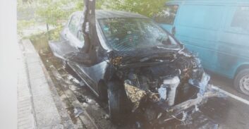 שני חשודים בהצתת רכב בנהריה על רקע סכסוך עסקי