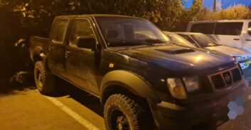 רכב משוריין המזוהה עם עבריין בכיר מחדרה הורד מהכביש בנתניה