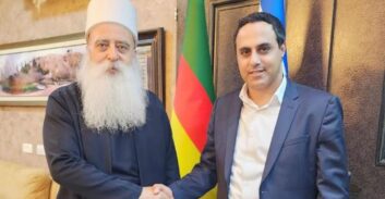 עו"ד אלעד דנוך בבית ראש העדה הדרוזית בישראל