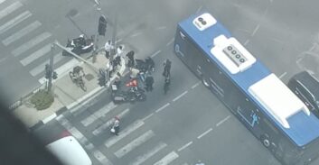 בן 40 נעצר בחשד שנמלט משוטרים ברמת גן ופגע בהולך רגל