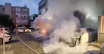 חשד להצתת כלי-רכב בהרצליה