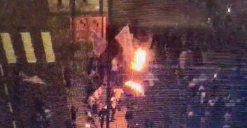 נעצר חשוד בזריקת בקבוק תבערה לעבר שוטרים בהפגנת "צדק לרפאל"