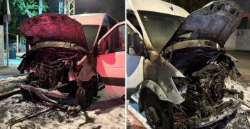 רכב הסעת סוהרים של שב"ס הוצת בבת-ים