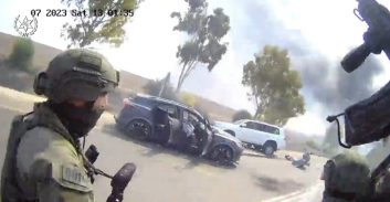 תיעוד: מסתערבי מג"ב מחלצים אזרחים תוך חילופי אש במסגרתם חיסלו מחבלים