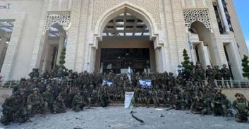 לוחמי צה"ל כבשו את בית המשפט העליון בעזה והניפו דגלי ישראל