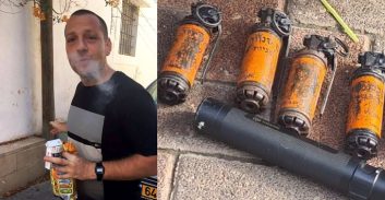 חשד: עבריין מוכר מרמת גן החזיק רימונים, חומר נפץ וסמים