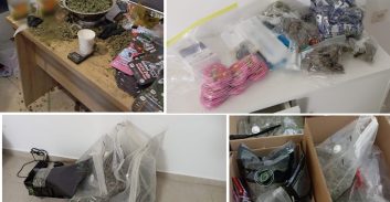 צפו בסרטון: עשרות קילוגרמים של סמים מסוגים שונים בדירה בקריית אונו