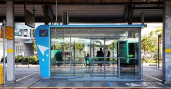 תחנת תחבורה "חכמה" הוצבה ב"מרכזית המפרץ" בחיפה