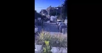 תיעוד: צעיר נפצע בפיצוץ רכב בלוד 