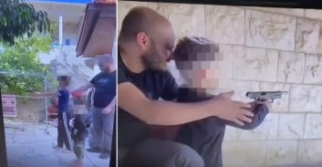 מאסר לצעיר מטייבה שנתן לקרובי משפחה ילדים לירות בנשק