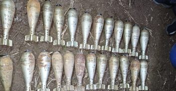 חשד: 24 פצצות מרגמה נתפסו מוסלקות בשטח פתוח בצפון