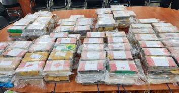 צפו: יאחב"ל ורשות-המסים תפסו משלוח של פלטות קוקאין במשקל 375 ק"ג