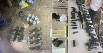 מצבור אמל"ח נחשף במגרש כדורגל סמוך לשכונת ג'ואריש