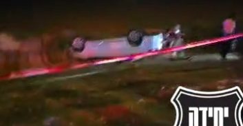 הרוג ופצועים בהתהפכות רכב בעקבות ירי בנגב